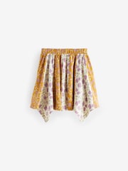 Ochre Yellow Floral Print Skirt (3-16yrs) - Image 8 of 8