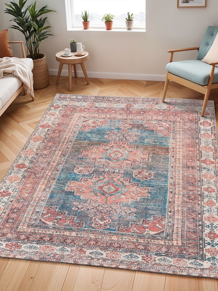 LIVABLISS Colin Traditional Washable Rug - Εικόνα 1 του 8 LIVABLISS Colin Traditional Washable Rug - Εικόνα 1 του 8