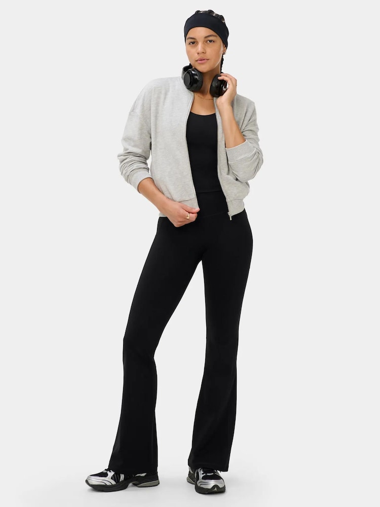 Gri - Jachetă Sweaty Betty After Class cu fermoar - Imaginea 2 din 6