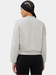 Gri - Jachetă Sweaty Betty After Class cu fermoar - Imaginea 3 din 6