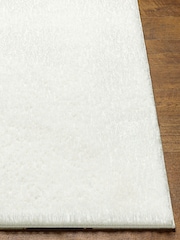 LIVABLISS White Cloudy Shaggy Plush Pile Rug - Image 2 of 6