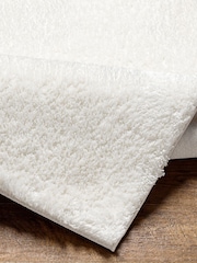 LIVABLISS White Cloudy Shaggy Plush Pile Rug - Image 3 of 6
