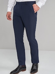 Marineblau/blau - Formelle, maschinenwaschbare Hose ohne Bundfalte - Bild 1 von 6