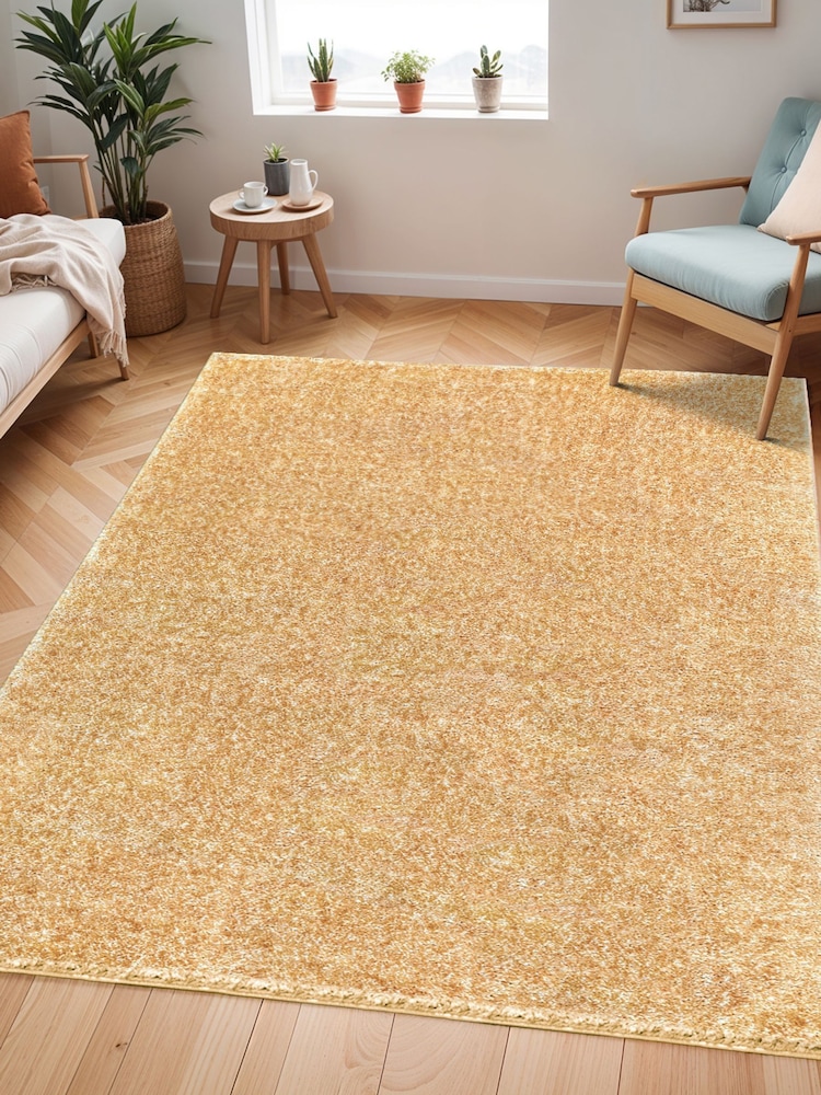 LIVABLISS Yellow Cloudy Shaggy Plush Pile Rug - Image 1 of 8 LIVABLISS Yellow Cloudy Shaggy Plush Pile Rug - Image 1 of 8