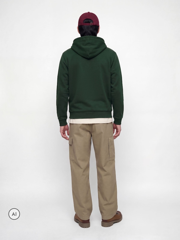 JACK & JONES Green Relaxed Fit Hoodie - Image 2 of 5
