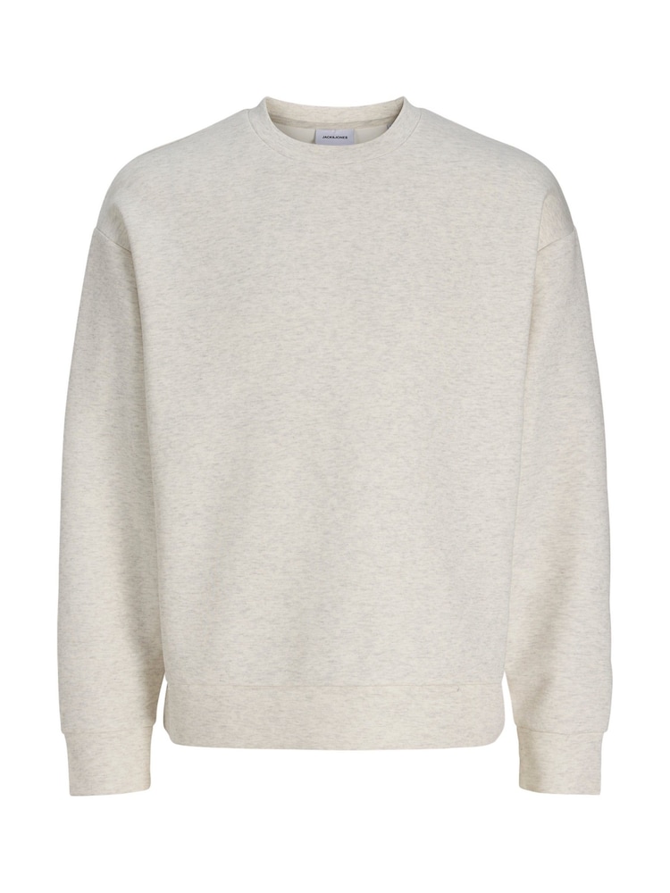 JACK & JONES Off-White Oversized Crew Neck Sweat Top - Image 7 of 7 JACK & JONES Off-White Oversized Crew Neck Sweat Top - Image 7 of 7