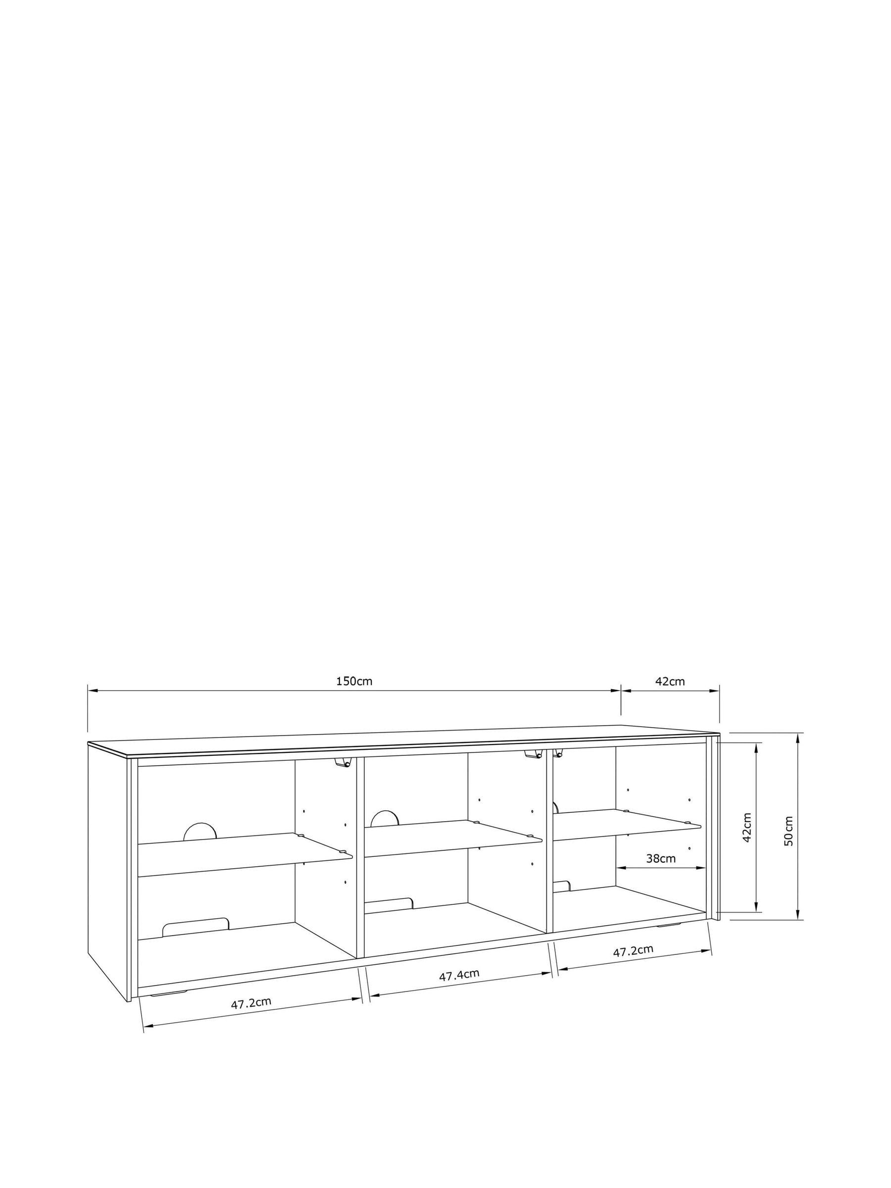 Buy Frank Olsen Black Smart LED Large TV Stand from the Next UK