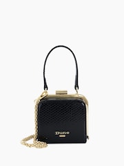 Dune London Black Santerini Micro Frame Grab Bag - Image 3 of 6