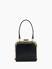 Dune London Black Santerini Micro Frame Grab Bag - Image 4 of 6