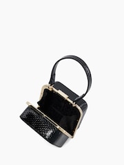 Dune London Black Santerini Micro Frame Grab Bag - Image 5 of 6