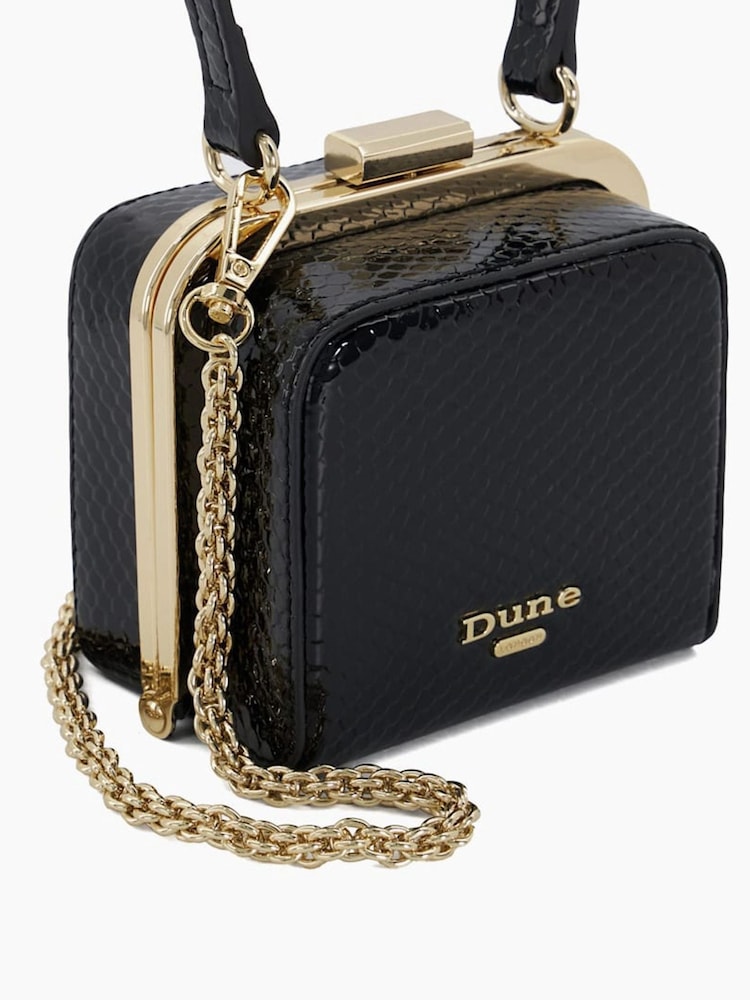 Dune London Black Santerini Micro Frame Grab Bag - Image 6 of 6
