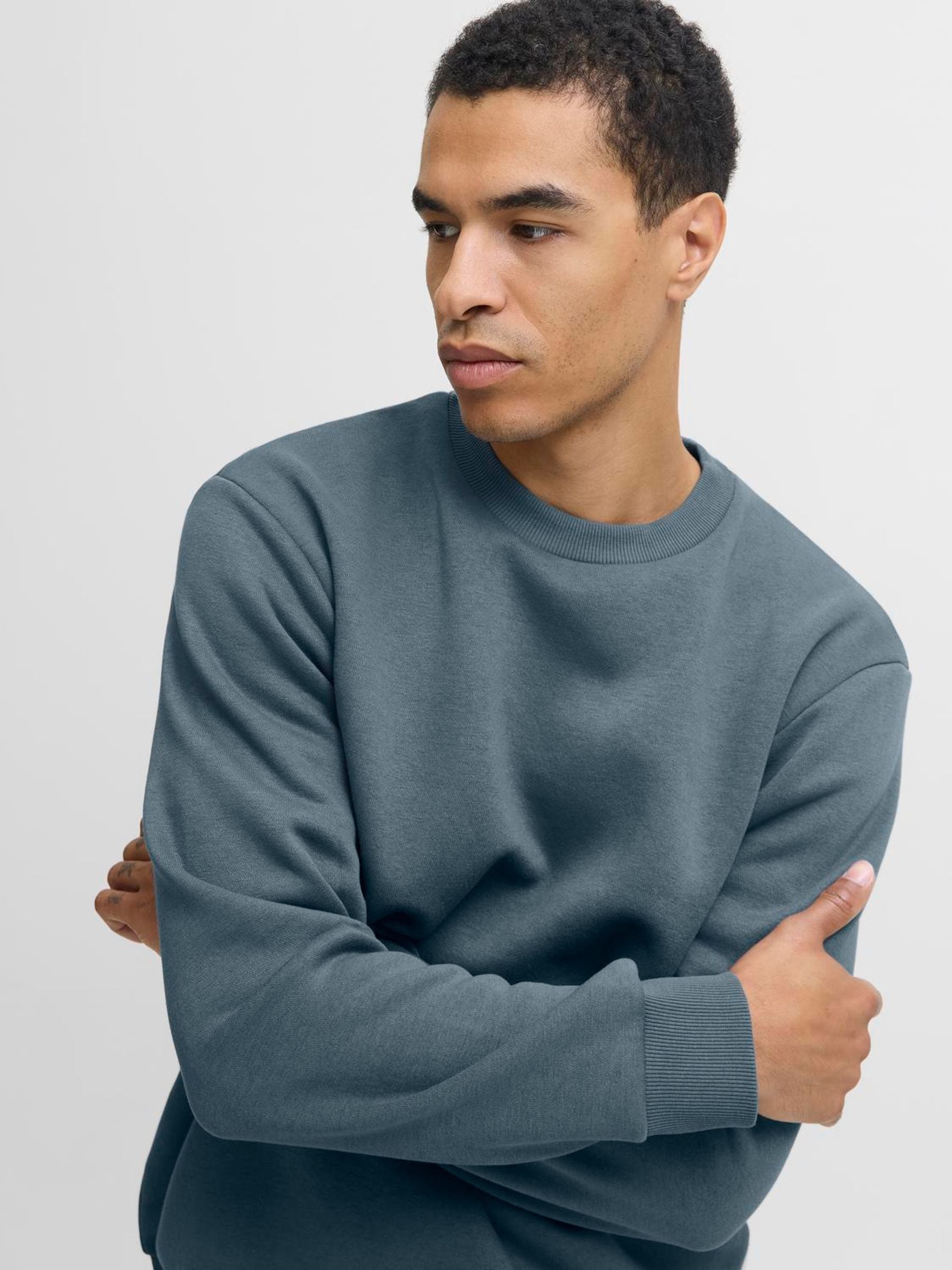 Buy JACK & JONES Grey Relaxed Fit Crew Neck Sweat Top from Next USA