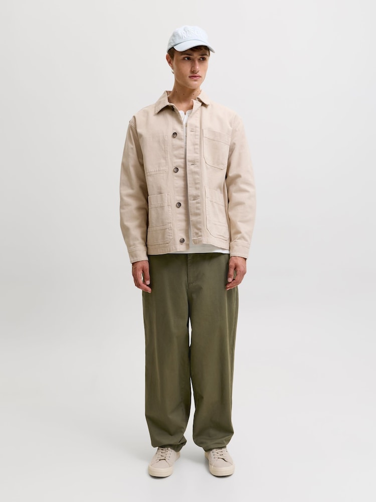 أخضر - بنطلون بقصّة رجل واسعة من JACK & JONES - صورة 2 من 6