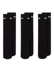 Svart - Crew - Nike Everyday Cushioned Crew Socks 3 Paket - Bild 2 av 4
