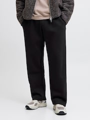 JACK & JONES Black Bill Wide Fit  Sweat Joggers - Image 1 of 7