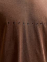 JACK & JONES Brown Crew Neck T-Shirt - Image 7 of 7