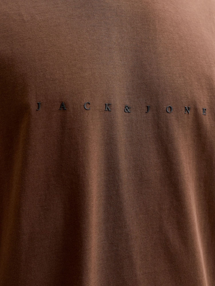 JACK & JONES Brown Crew Neck T-Shirt - Image 7 of 7 JACK & JONES Brown Crew Neck T-Shirt - Image 7 of 7