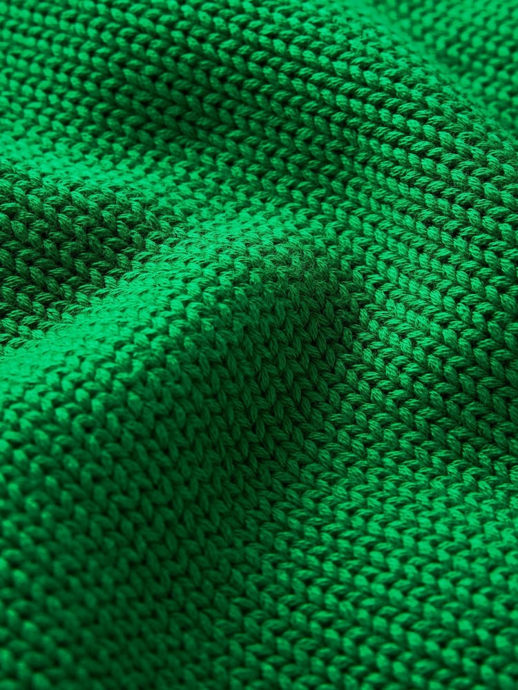 Boden Green Lucy Cotton V-Neck Jumper - Image 6 of 6
