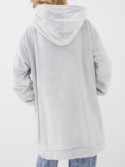FatFace Grey Coniston Snuggle Longline Hoodie - Image 3 of 6