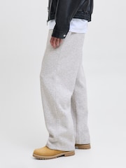 JACK & JONES Grey Bill Wide Fit  Sweat Joggers - Image 4 of 5