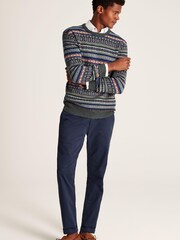 Joules Fair Isle Grey Jumper - Image 4 of 5