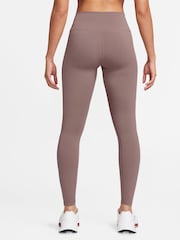Nike Brown Dri-FIT One High Waisted Leggings - Image 2 of 9