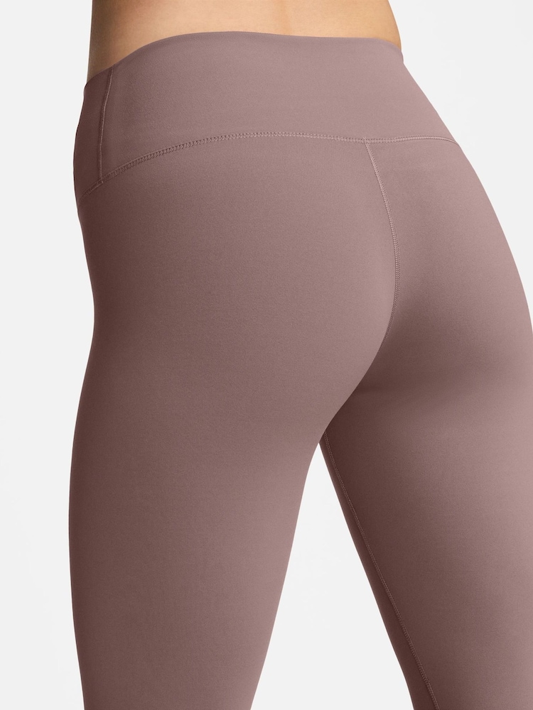 Nike Brown Dri-FIT One High Waisted Leggings - Image 5 of 9