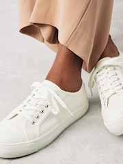 White Forever Comfort® Canvas Baseball Trainers - Image 2 of 2