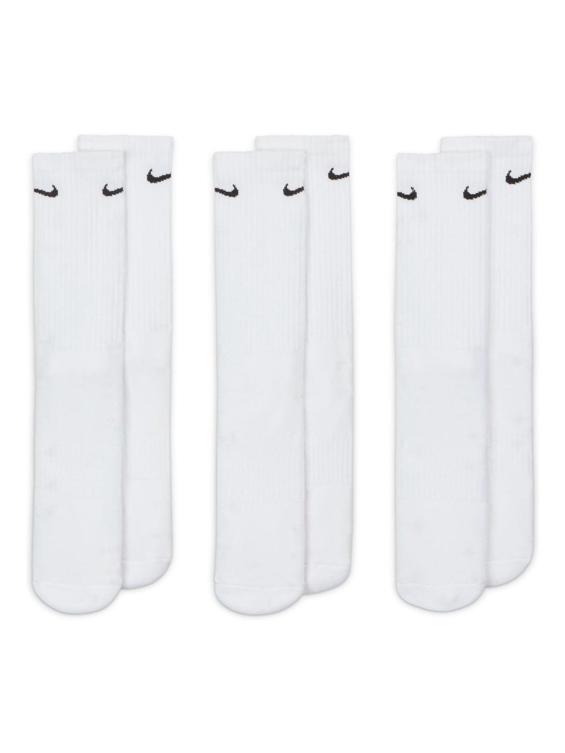 Black and white nike crew socks deals