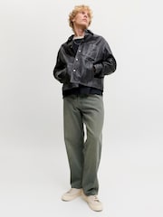 JACK & JONES Blue Tint Alex Baggy Fit Jeans - Image 2 of 5