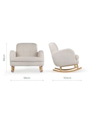 Cuddleco Mushroom Etta Boucle Cuddle Nursing Chair - Image 4 of 8