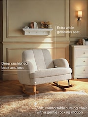 Cuddleco Mushroom Etta Boucle Cuddle Nursing Chair - Image 6 of 8