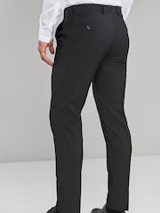 Black Skinny Fit Stretch Smart Trousers - Image 2 of 4