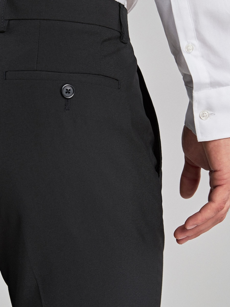 Black Skinny Fit Stretch Smart Trousers - Image 4 of 4