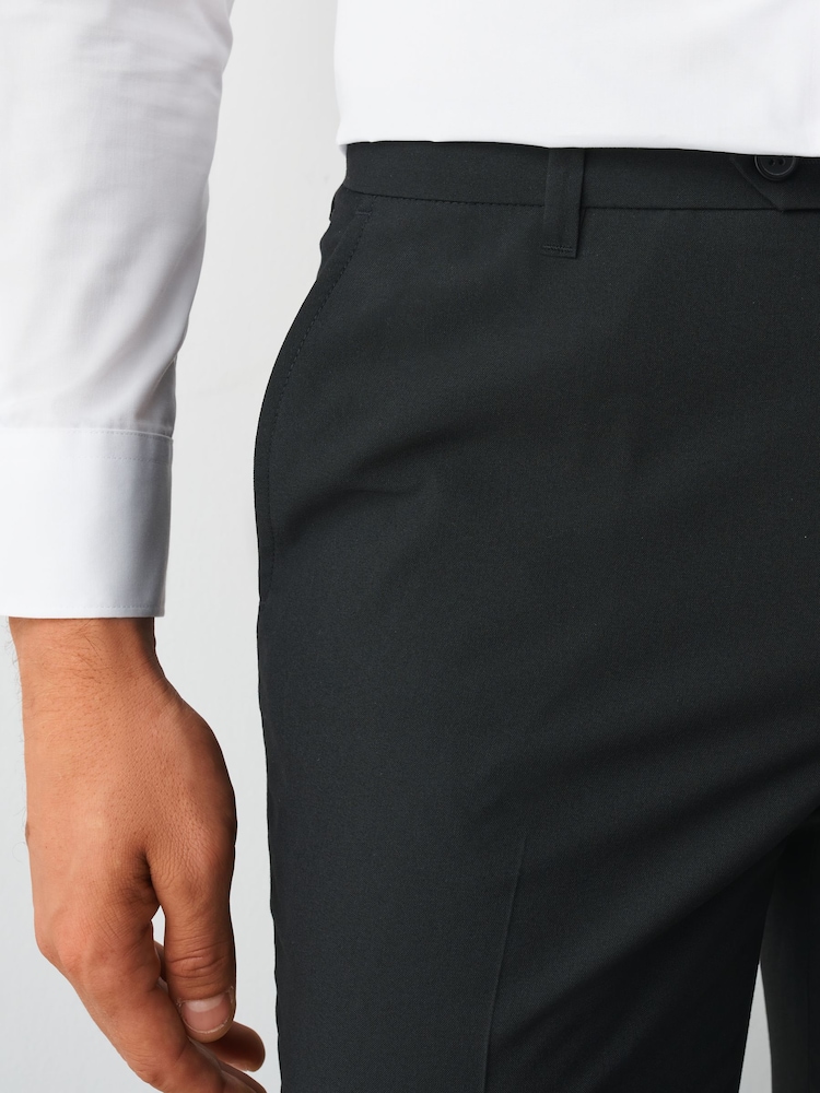 Black Skinny Fit Stretch Smart Trousers - Image 5 of 5 Black Skinny Fit Stretch Smart Trousers - Image 5 of 5