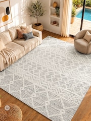 LIVABLISS Grey Hygge Global Hand Woven Rug - Image 1 of 7