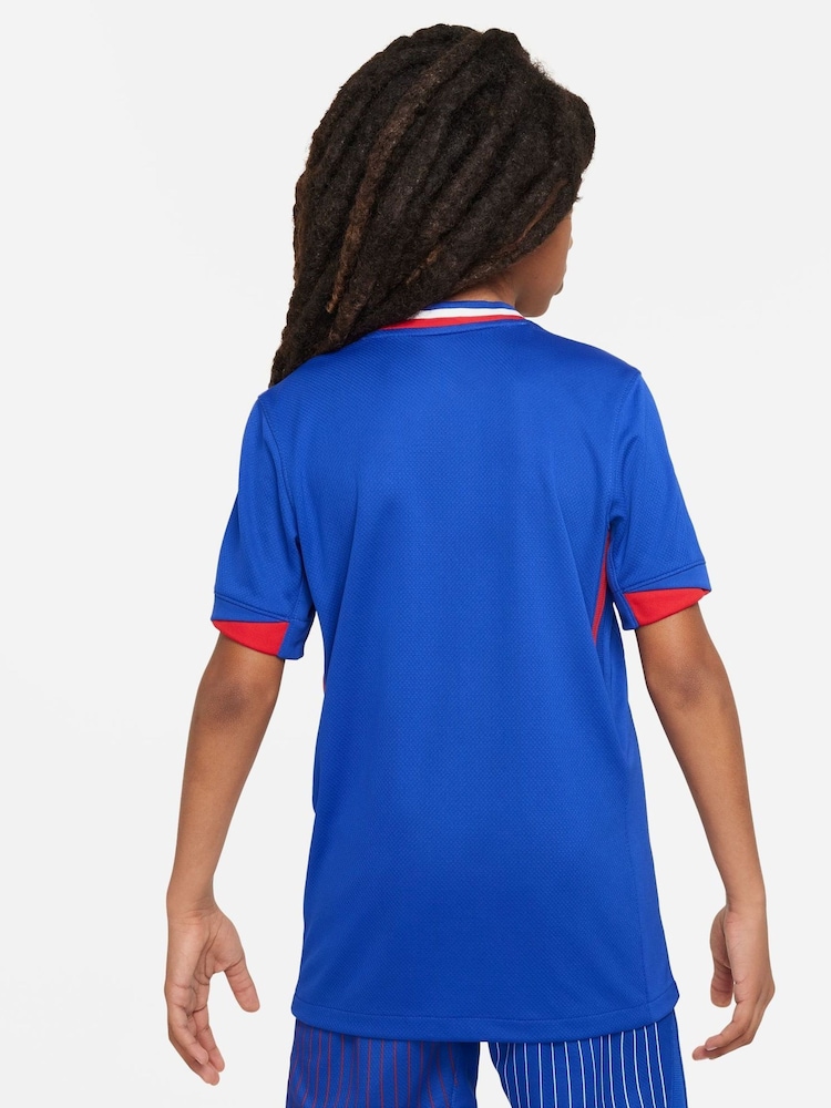 Nike Blue Jr. France Stadium Home Football Shirt - Image 2 of 10