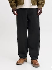 أسود - بنطلون بقصّة رجل واسعة من JACK & JONES - صورة 5 من 5