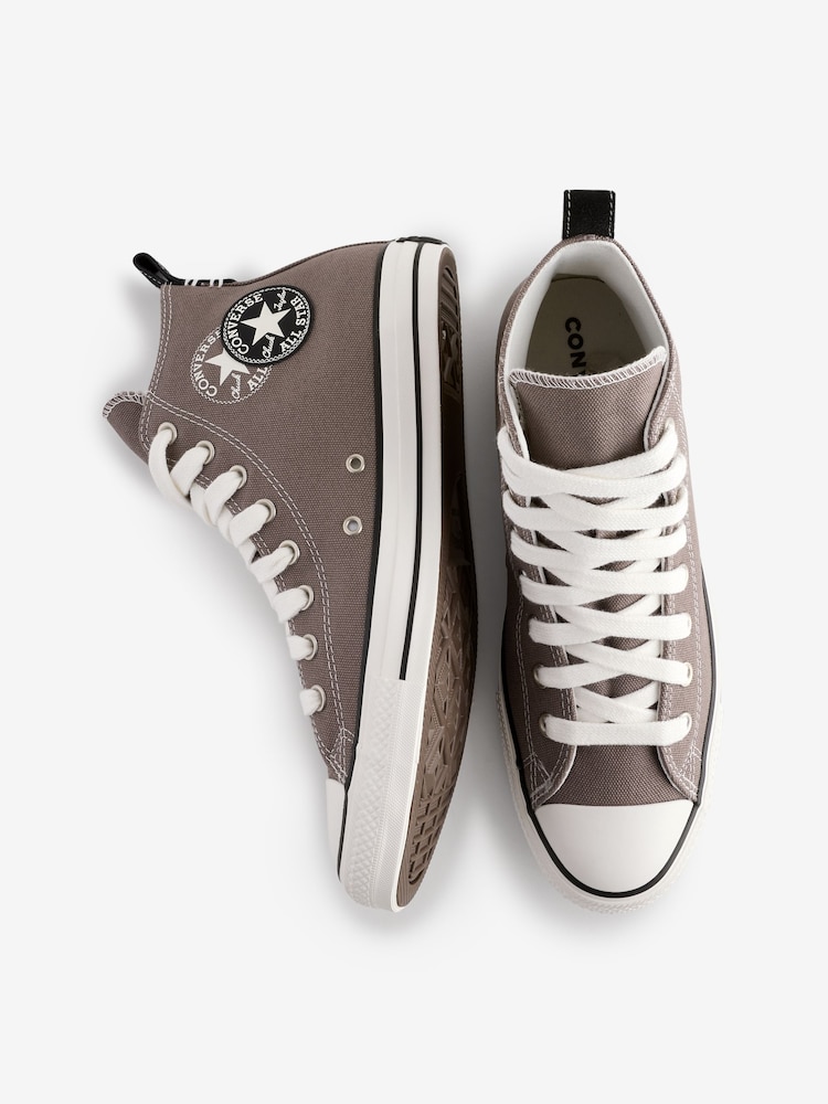 Converse Black/Grey Chuck Taylor All Star High Trainers - Image 5 of 9