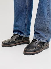 JACK & JONES былғары қайық аяқ киімі - 8суретінің 1 суреті