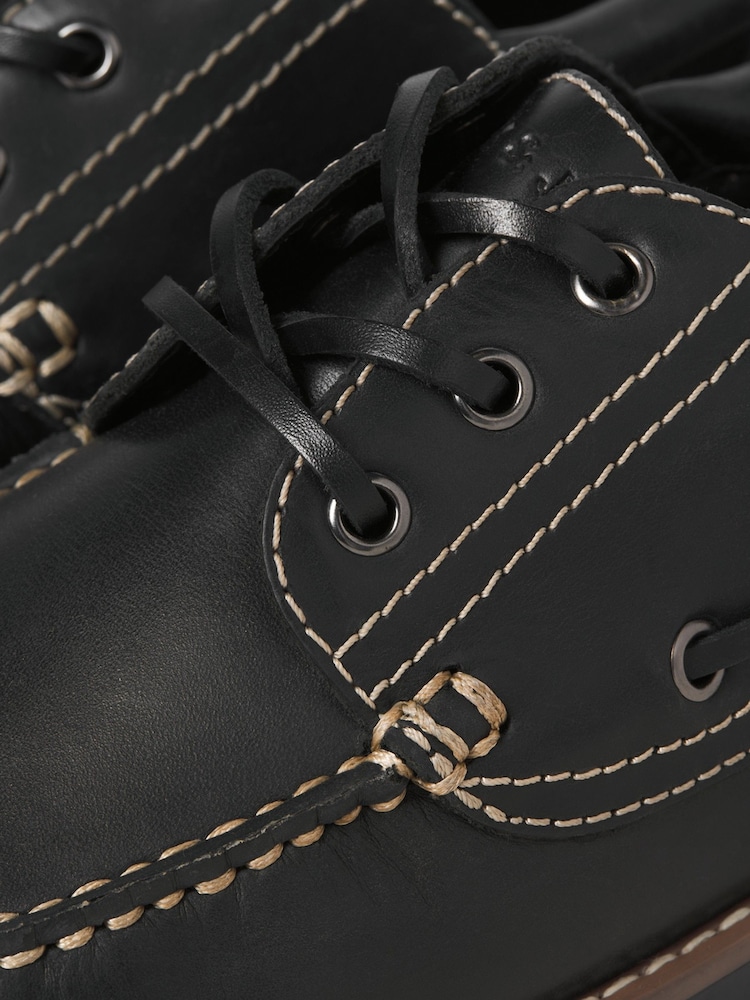 JACK & JONES былғары қайық аяқ киімі - 8суретінің 8 суреті