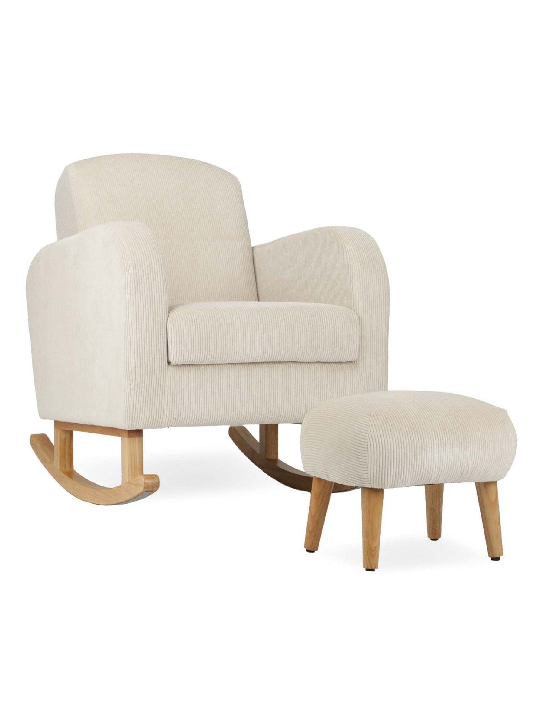 Cuddleco Unisex Infant Sand Etta Nursing Chair & Footstool - Image 1