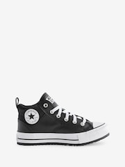 Converse Black/White Chuck Taylor All Star Malden Street Trainers - Image 1 of 9