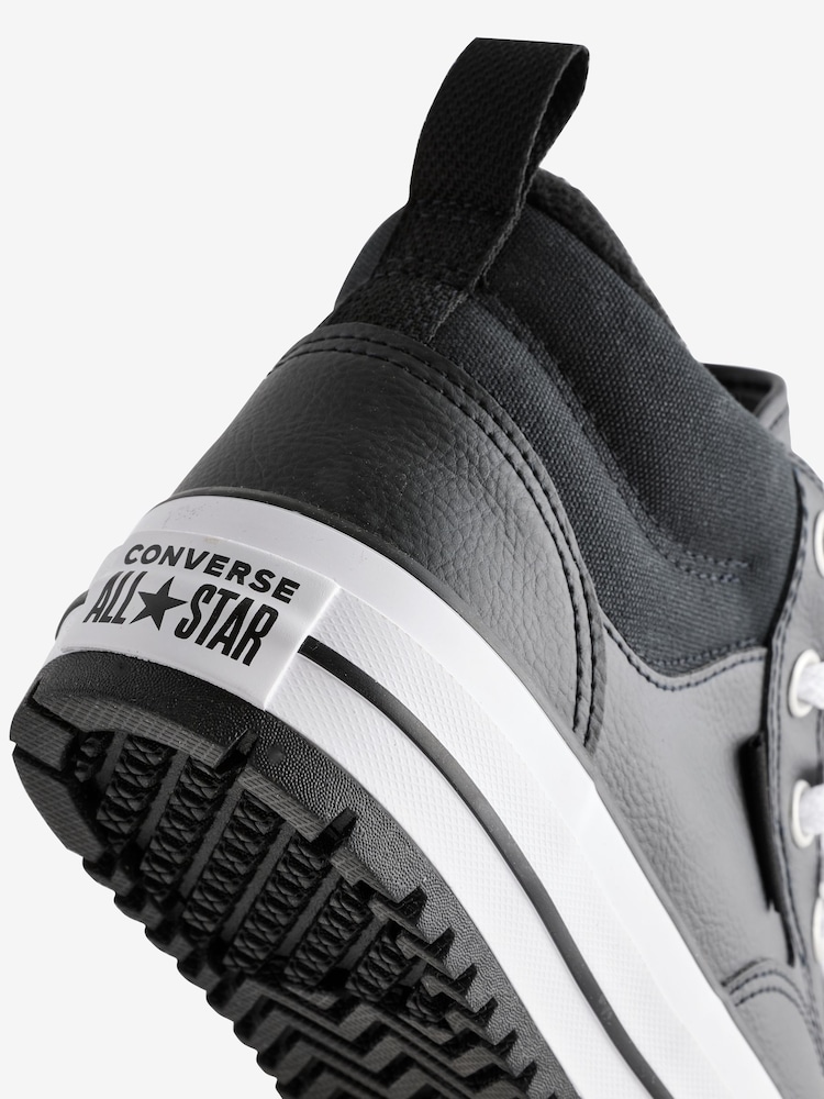 Converse Black/White Chuck Taylor All Star Malden Street Trainers - Image 9 of 9
