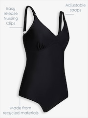 JoJo Maman Bébé Black Postnatal Support & Nursing Swimsuit - Image 3 of 4