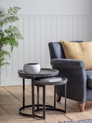 Gallery Home Black Nest of 2 Tables - Image 1 of 3