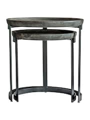 Gallery Home Black Nest of 2 Tables - Image 3 of 3