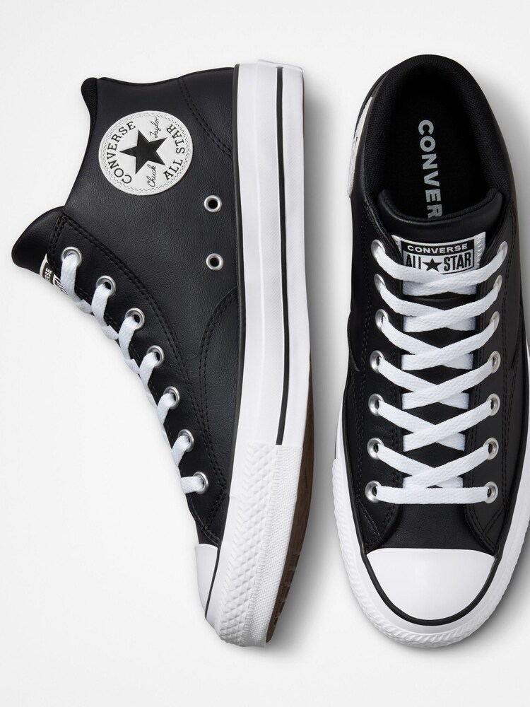 Converse Black/White Chuck Malden Street Trainers - Image 7 of 8