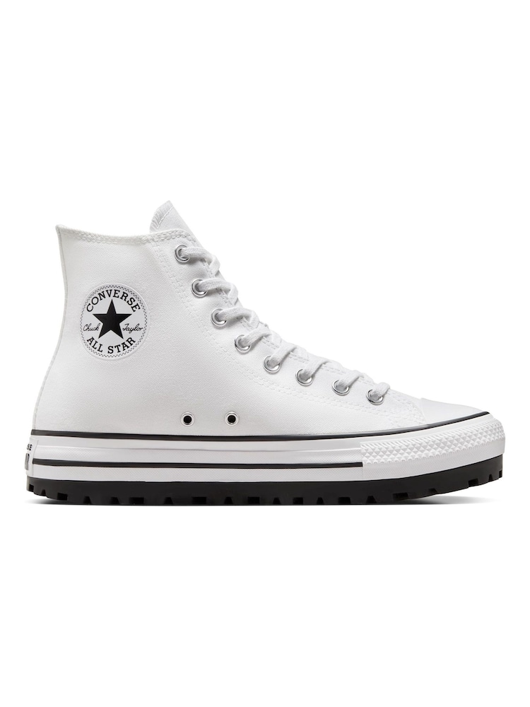 Converse White/Black Chuck Taylor All Star City Trek Trainers - Image 1 of 7