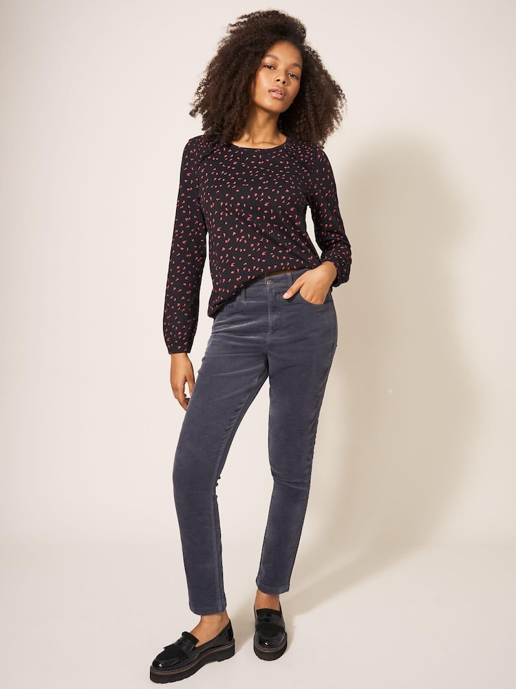 White Stuff Grey Amelia Skinny Cord Trousers - Image 1 of 6 White Stuff Grey Amelia Skinny Cord Trousers - Image 1 of 6